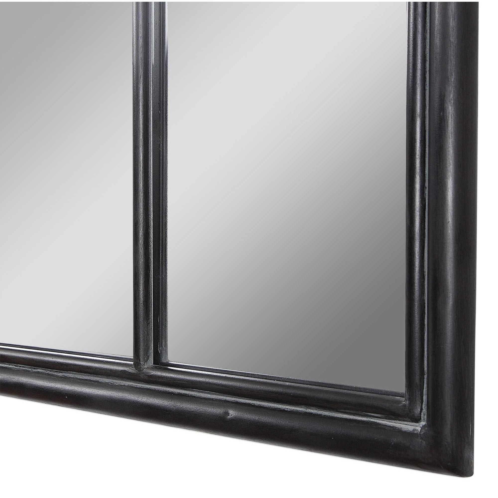 Uttermost Arched Mirrors 09484 Lyda Aged Black Arch Mirror Wayside